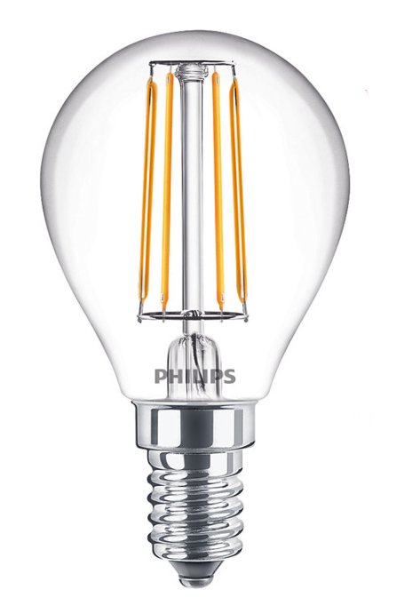 Lampada FILOLED sfera trasparente E14 4,3W 4000°K
