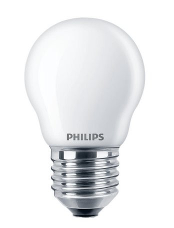 Lampada FILOLED sfera E27 4,3W opale bianco latte 2700°K