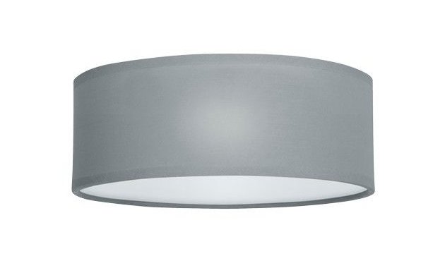 PLAF.LED MET/TESS/PLAST. Ï30C M GRIGIO 2XE14 MAX 40W IP20