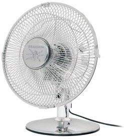 VENTILATORE DA TAVOLO CROMATO D.40