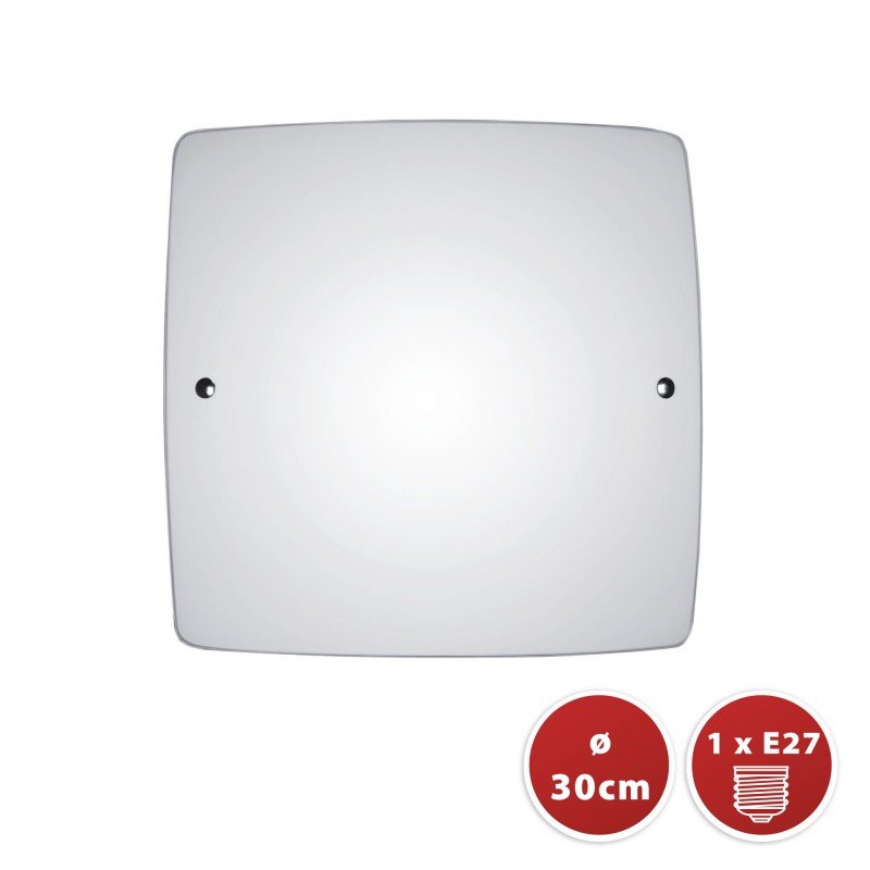 SAPHIR: PLAFONIERA QUADRATA E2 7 30*30 CM***