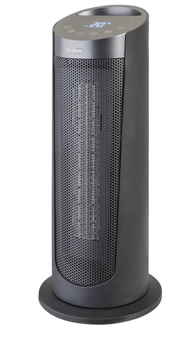 Termoventilatore a colonna PTC WiFi nero con comandi elettronici oscillante Bimar 2000W