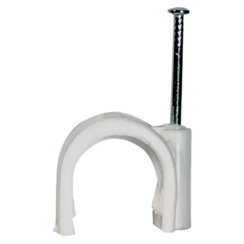Graffetta tonda bianca +chiodo d. 9/10-50pz