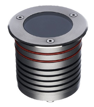 Faro incasso da pavimento in lega passivata CARRABILE x GU10 220V IP67 completo di controcassa