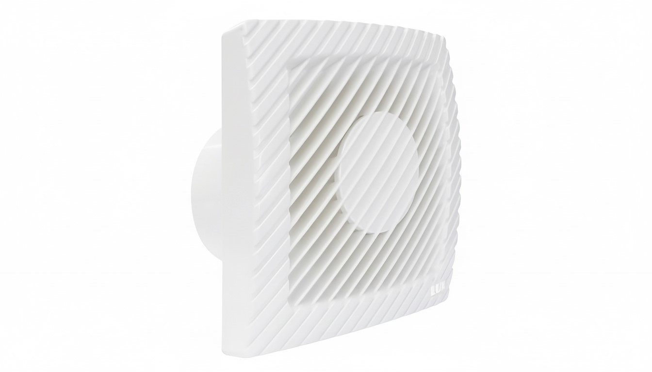 Aspiratore da parete assiale IPX4 Ø80mm apertura fissa