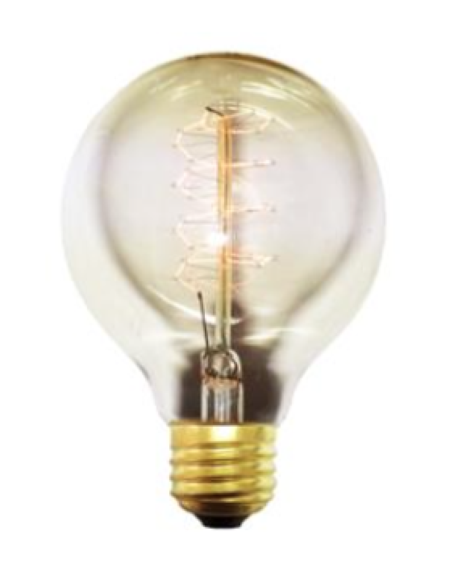LAMP. GLOBO DECORATIVA VETRO BRUNITO E27 40W 360° ARTVNTG40