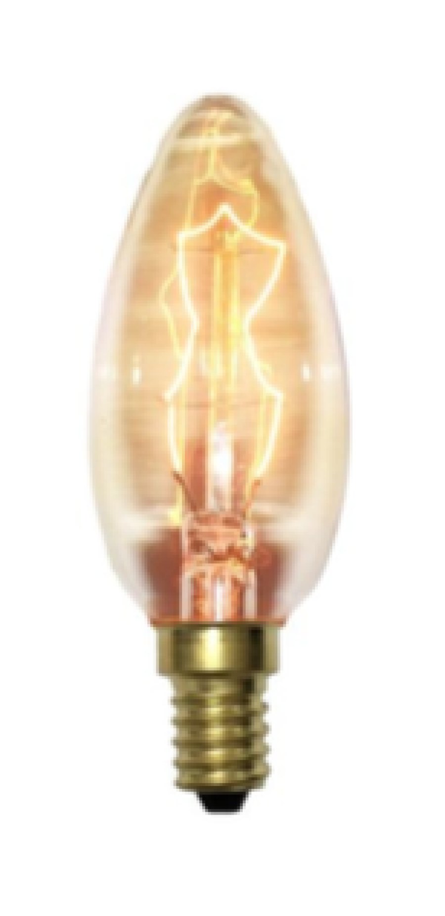 LAMP. OLIVA DECORATIVA VETRO BRUNITO E14 25W 360° ARTVNTO25