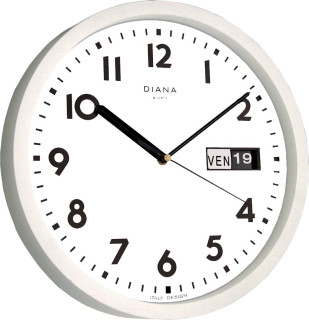 Orologio da parete Ø 32 con data: giorno e numero