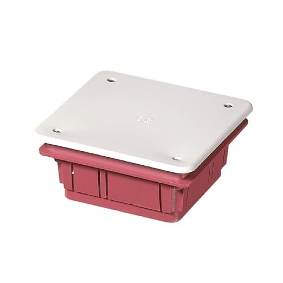 Cassetta derivazione incasso IP40 con paramalta e coperchio 92x92x45mm ENTEC350C1P