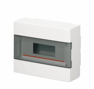 Centr.parete IP40 portella 12moduli bianco