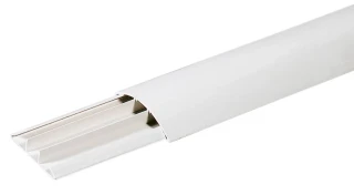 Canale a pavimento schiena d'asino bianco mm. 50x12