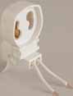Portalampade fluorescente per circolina G10q + porta starter e molla di sostegno con cavi 30cm