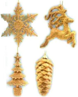 ADDOBBO GLITTER ORO CM.10-15