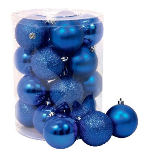CILINDRO 20 SFERE Ø80mm ICE BLUE METAL e GLITTER