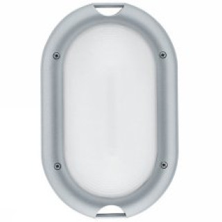 PLAFONIERA OVALE GONG PICCOLA 60W E27 BIANCA