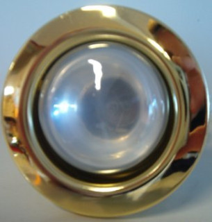 INCASSO ANELLO FISSO R63-PAR OTTONE E27-PRODOTTO MADE IN ITALY-