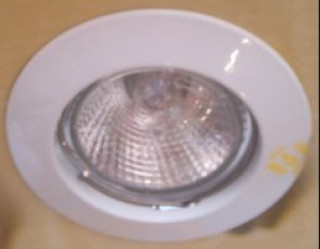INCASSO ANELLO FISSO BIANCO GU5,3-PRODOTTO  MADE IN ITALY-