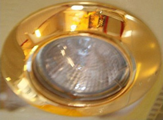 INCASSO AD ANELLO ORIENTABILE ORO GU5,3 MADE IN ITALY FORO 76MM