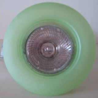 INC. VETRO VERDE GU10-PRODOTTO  MADE IN ITALY-