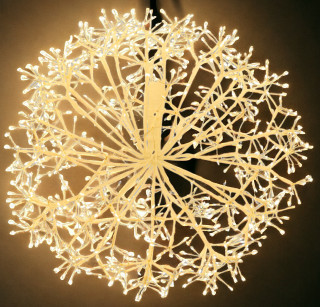 Ramo Sfera Ricco RICH Bianco 912 MicroLEDFlashLED con Ciuffi di Led