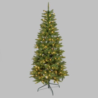 Albero Slim 1,8mt con luci LS Prelit PVC+PE  300 LED bianco caldo
