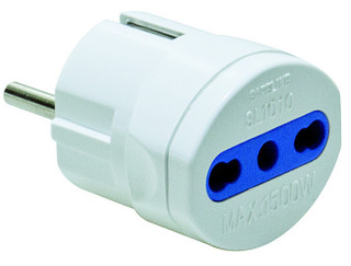 ADATTATORE SCHUKO a Bipasso 10/16A