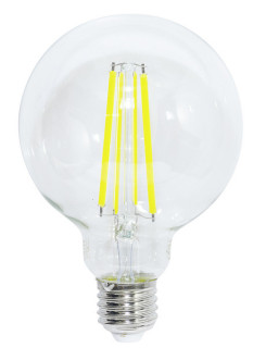 Lampada FILOLED GLOBO Ø95 8,5W chiara trasparente 2700°K 320°