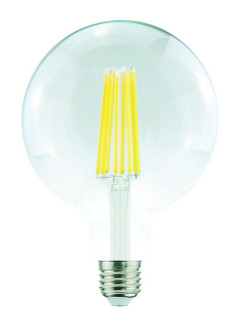 Lampada FILOLED GLOBO Ø125 22W chiara trasparente 3000°K