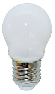 Lampada FILOLED sfera opale bianco latte DIMMERABILE E27 4,5W 3000°K