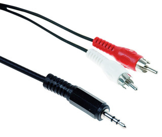 CAVETTO SP.ST 3,5-2 SP.RCA 1,5MT Ï3X6MM SCHERM.28X0,12