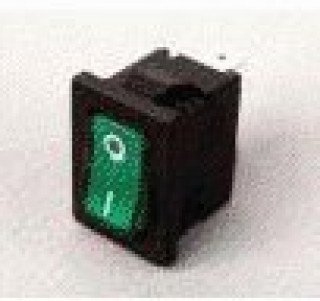 INTERRUTTORE LUMINOSO UNIPOLARE VERDE