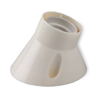 PORTALAMPADA E27 BASE INCLINATA BIANCO BACHELITE