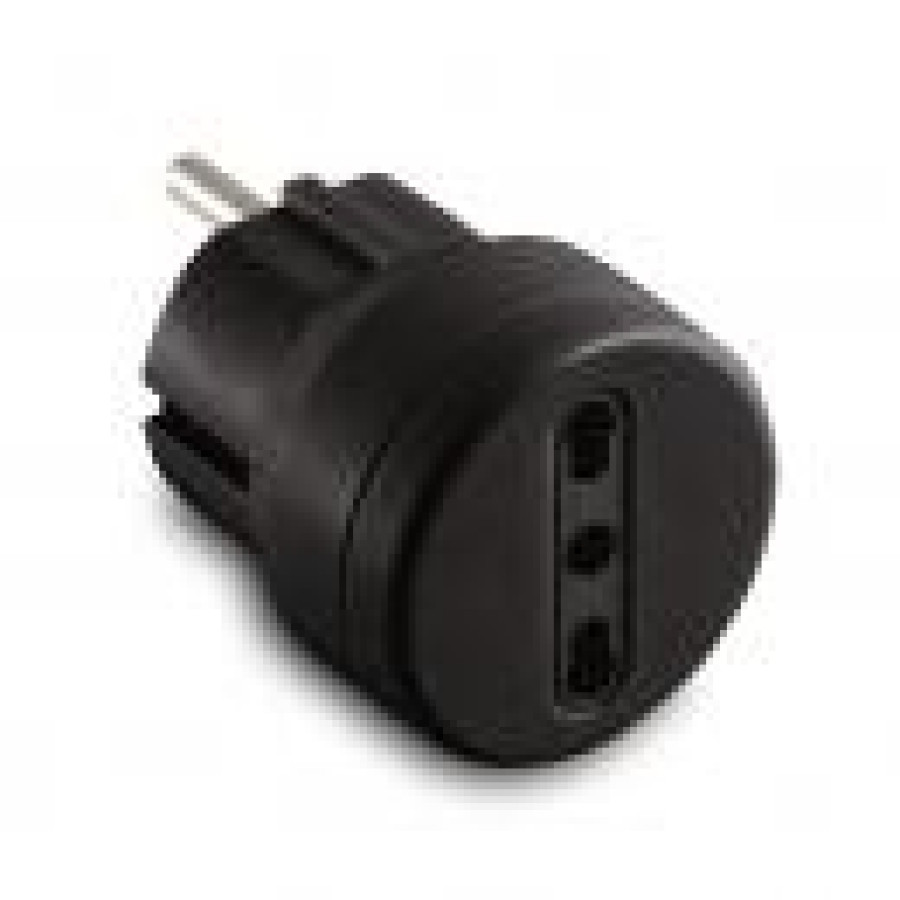 SAC.ADAT.SP.SCHUKO-BIVALENTE 16A+T NERO MSTAS05770