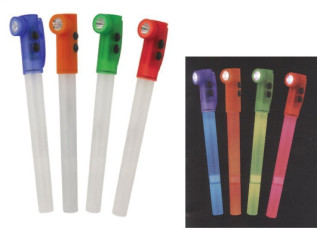 Torcetta con corpo fluorescente con fischietto da taschino