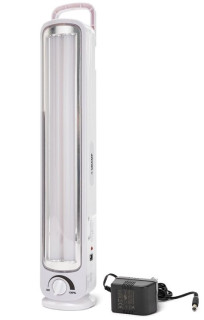 Lampada di emergenza ricaricabile con 2 tubi LED 16W 500Lm 6000°K