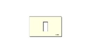 PLACCA 1F BIANCO - ARGENTO