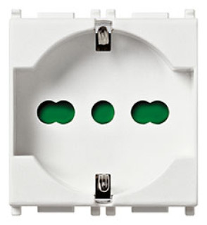 Presa 2P+T 16A universale BIANCO
