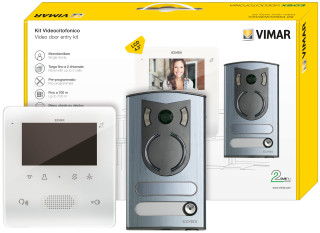 KIT VIDEO CITOFONO DUE FILI PLUS M/BIF. TAB LCD da 4,3" VIVAV.