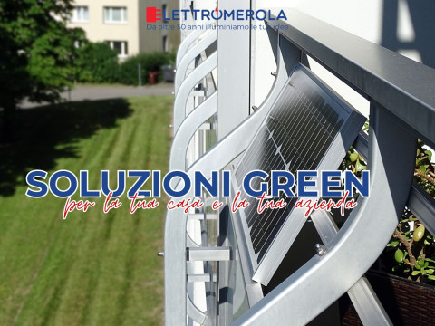Soluzioni green d'appartmento, pannello solare sul balcone