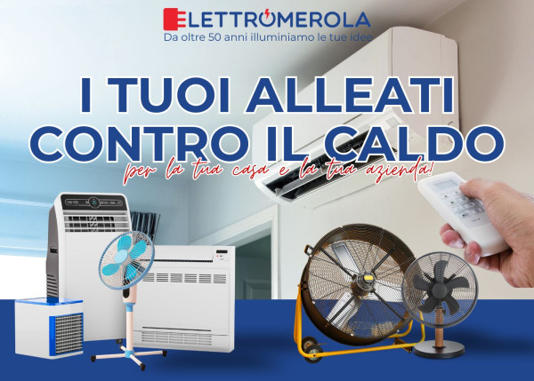 Ogni tipo di soluzione per la ventilazione casalinga e aziendale: ventilatore da scrivania, ventilatore a piantana, ventilatore industriale, pinguino, deumidificare e condizionatore.