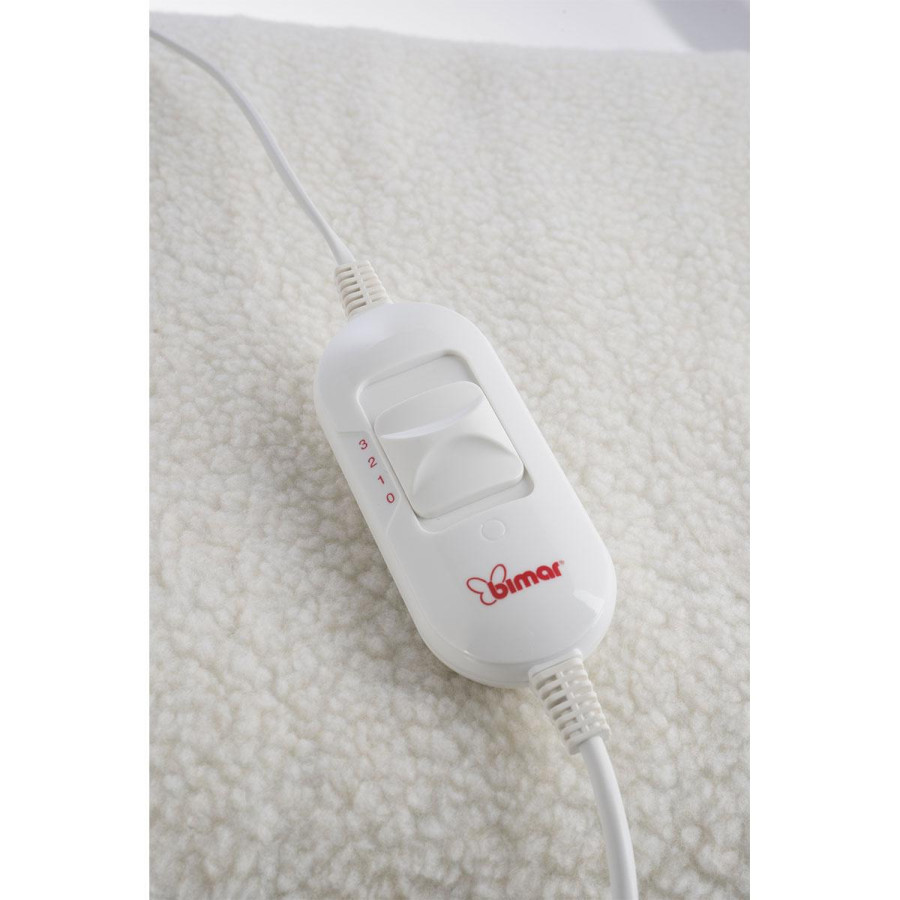 Scaldaletto elettrico 2 piazze in lana sintetica Bimar 3 livelli di temperatura BIRSCL64