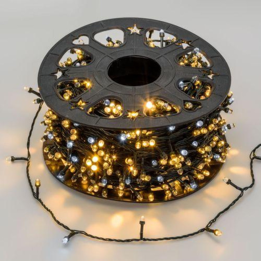 Catena lineare SLRO-MHD 1000 Maxi LED Convex ø8mm Bianco Caldo MultiFLASH DIAMOND Bobina 100mt KIN74842