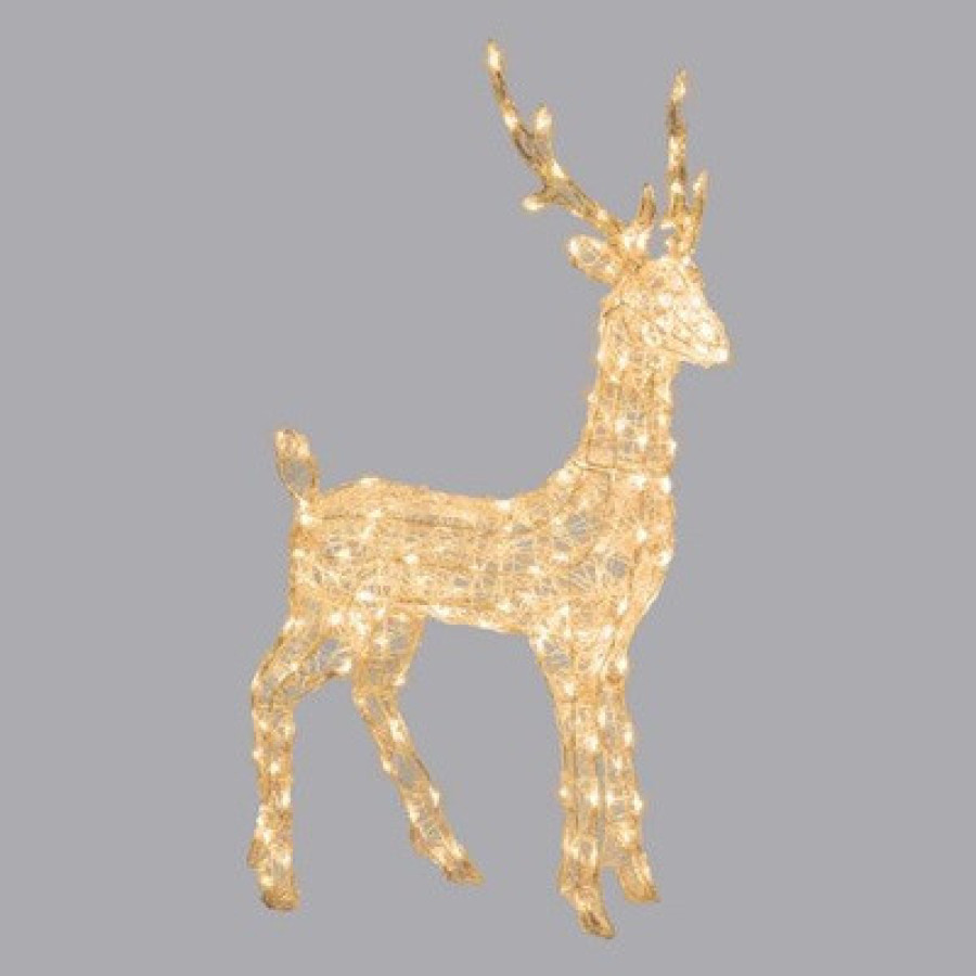 Renna 3D H105cm 180 Dual LED luce bianca + luce fredda + misto SFN Acrilico Soft KIN80218