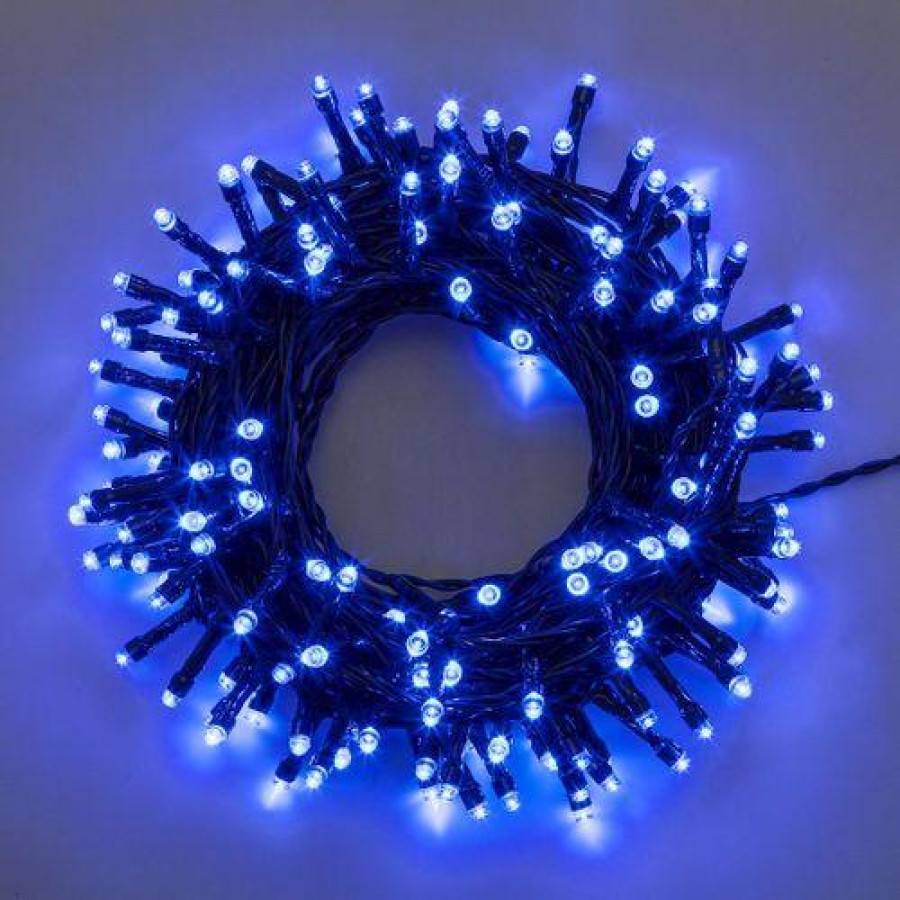 Catena lineare TL24V 320 LED Blu c/giochi e timer 8/16h 19,5mt KIN31982